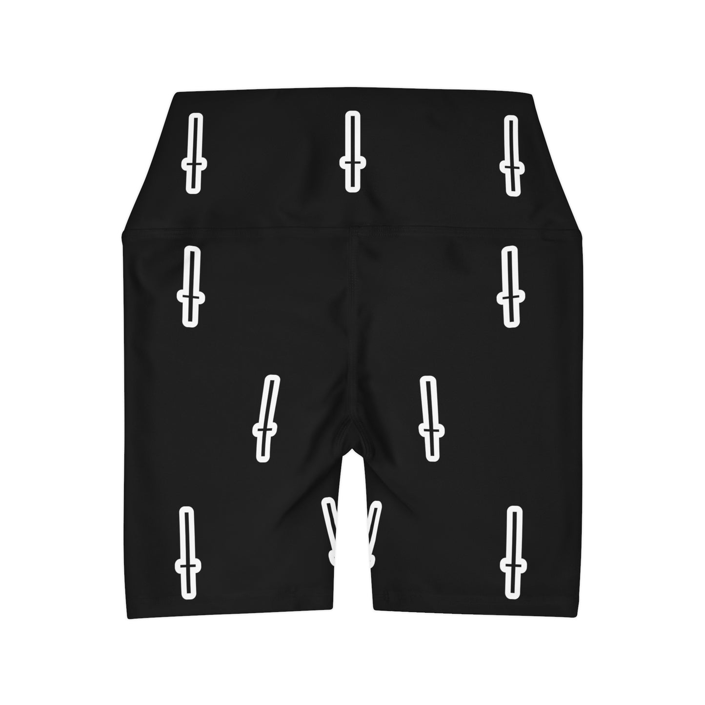 SHORTS : CROSS LOGO BLACK