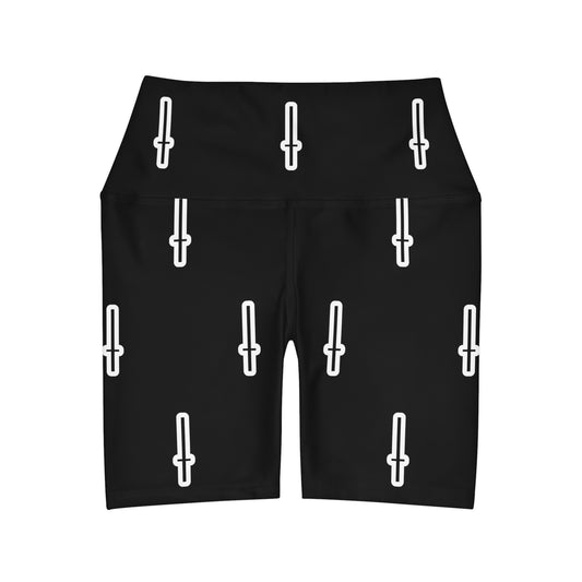 SHORTS : CROSS LOGO BLACK