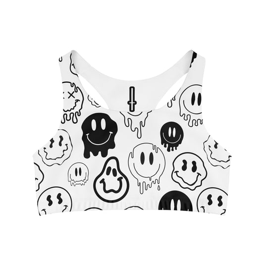 TANK : CUSTOM SMILEY PRINT WHITE