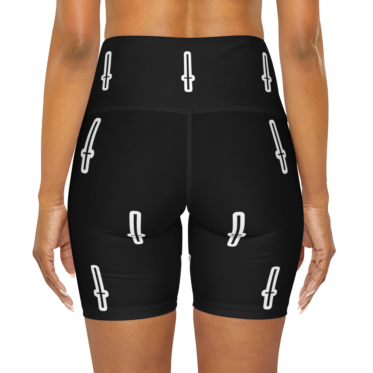 SHORTS : CROSS LOGO BLACK