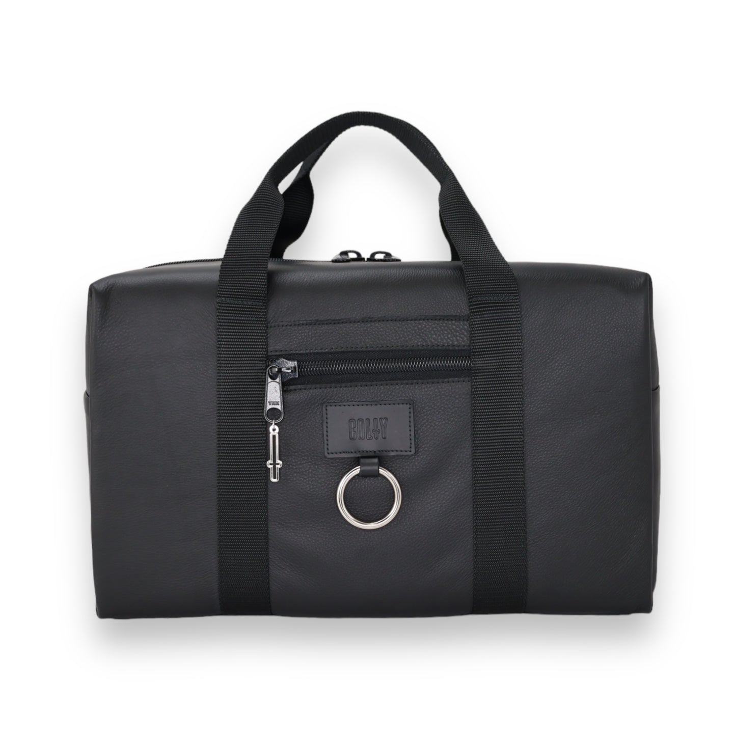 DUFFLE + BLACK MOTO LEATHER