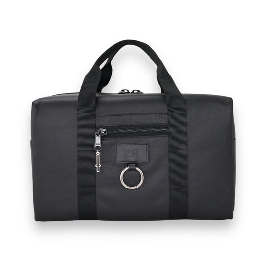 DUFFLE : BLACK PEBBLE LEATHER