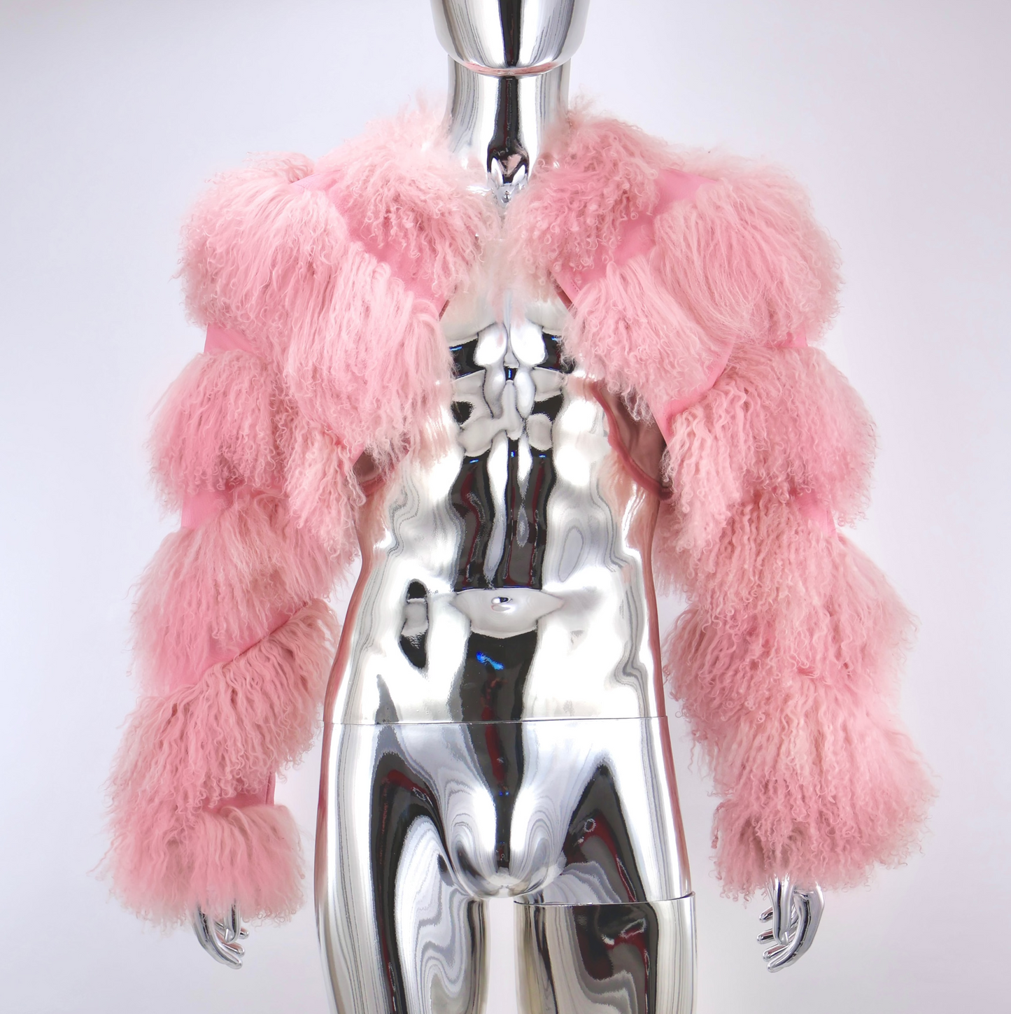 BOLERO JACKET : PINK MONGOLIAN