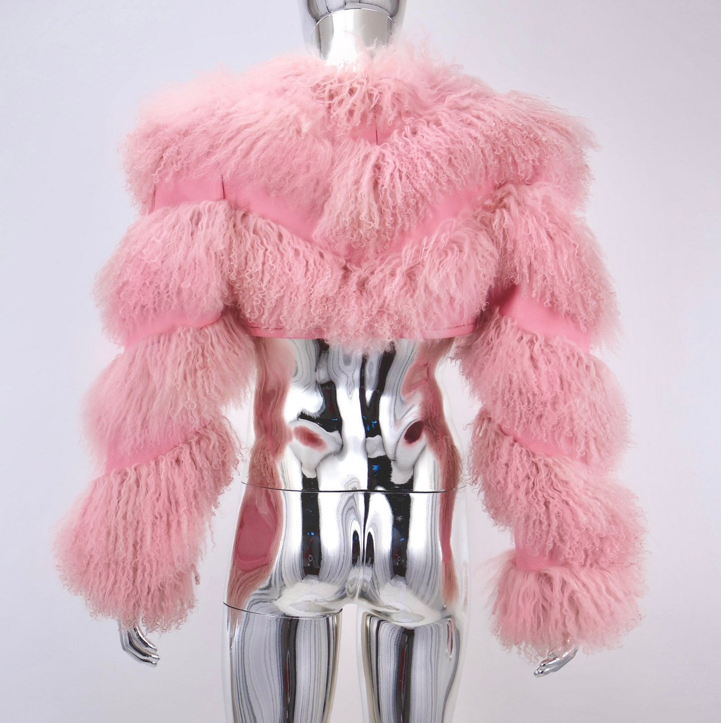 BOLERO JACKET : PINK MONGOLIAN