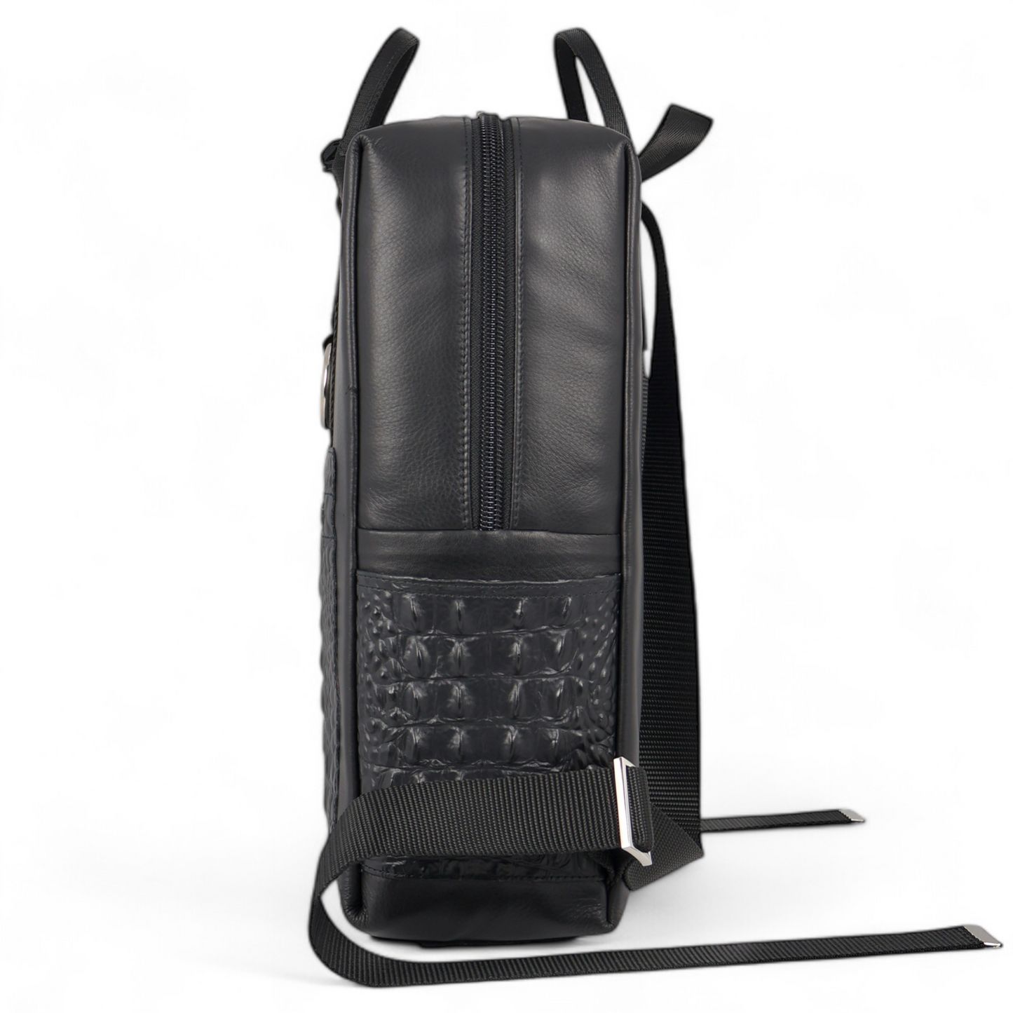 BACKPACK + BLACK CROC LEATHER