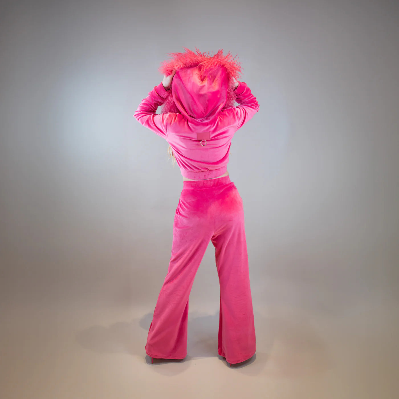 VELOUR TRACK SUIT : TOP & BOTTOM