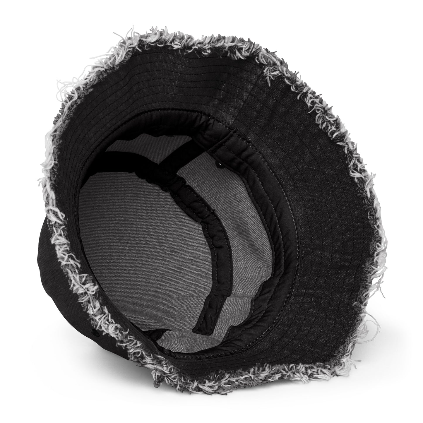 HAT + BUCKET DISRESSED DENIM COLTY LOGO
