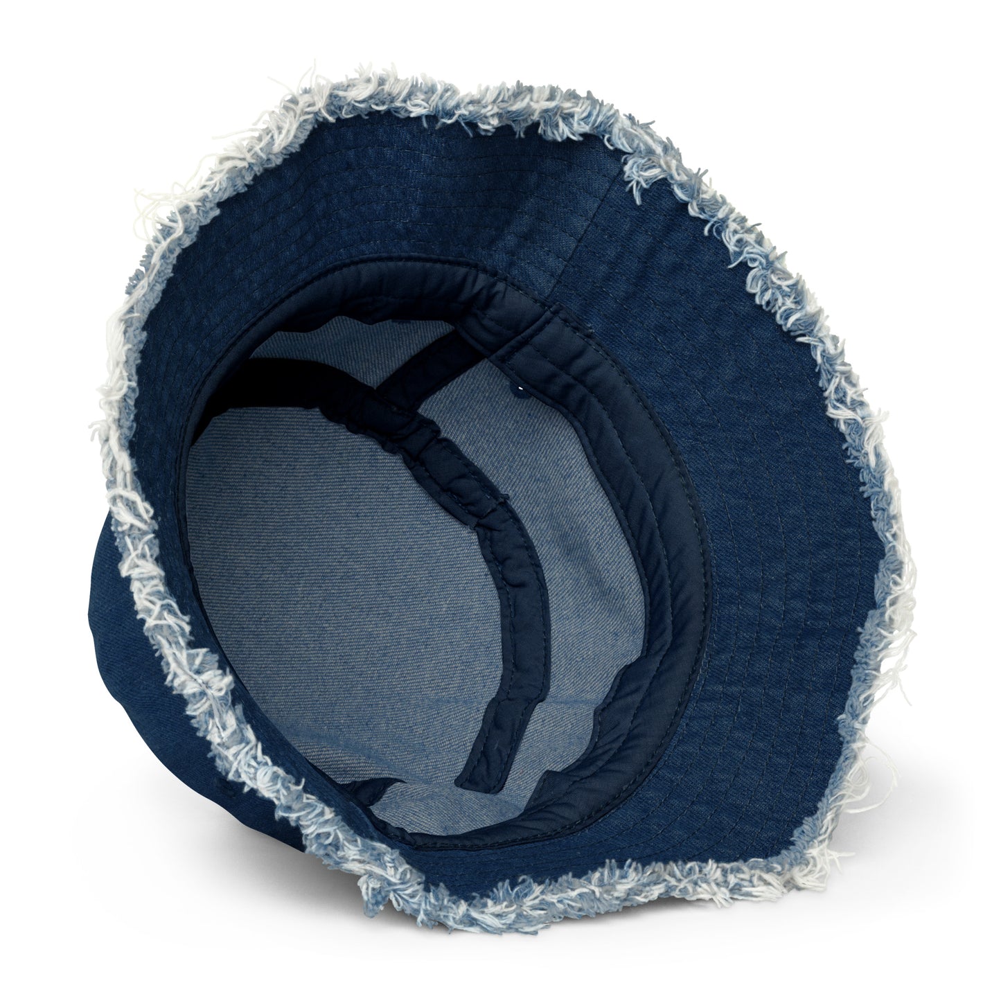 HAT + BUCKET DISRESSED DENIM COLTY LOGO
