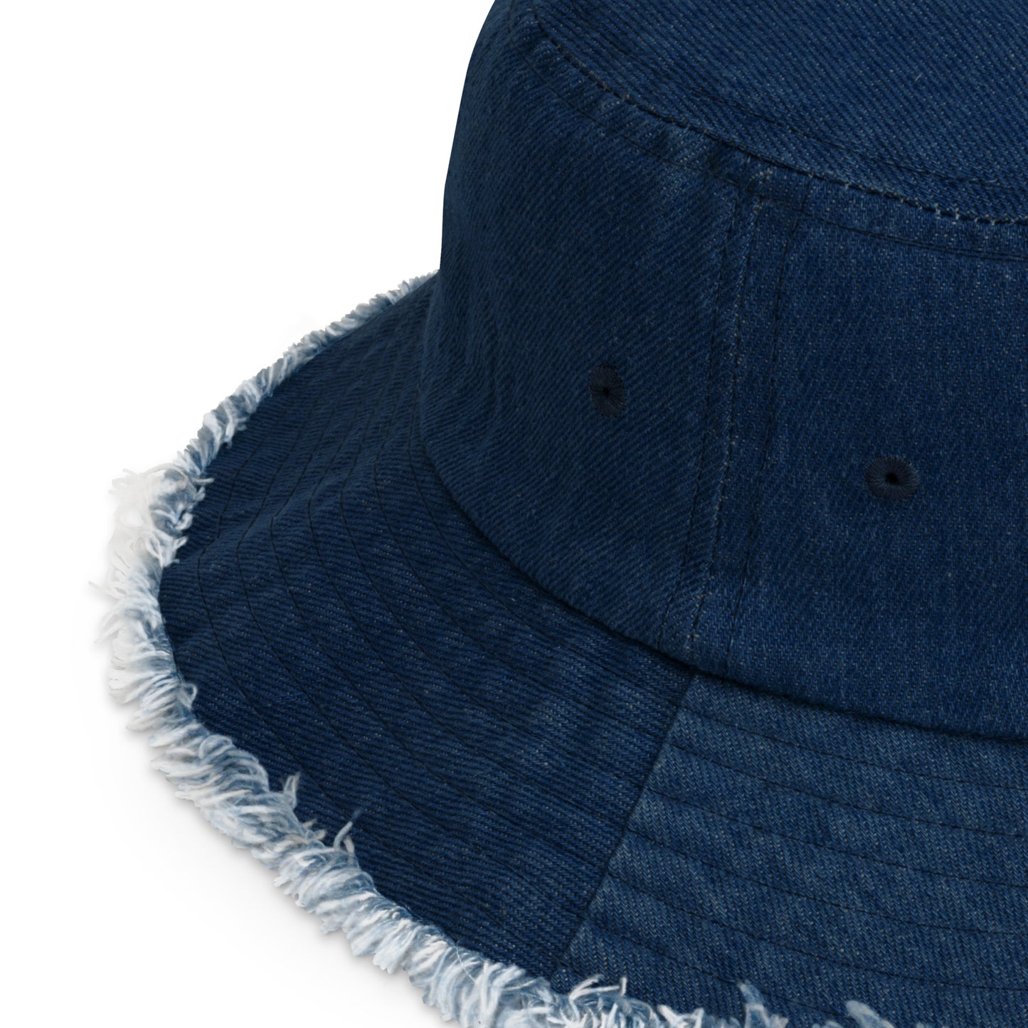 HAT + BUCKET DISRESSED DENIM COLTY LOGO