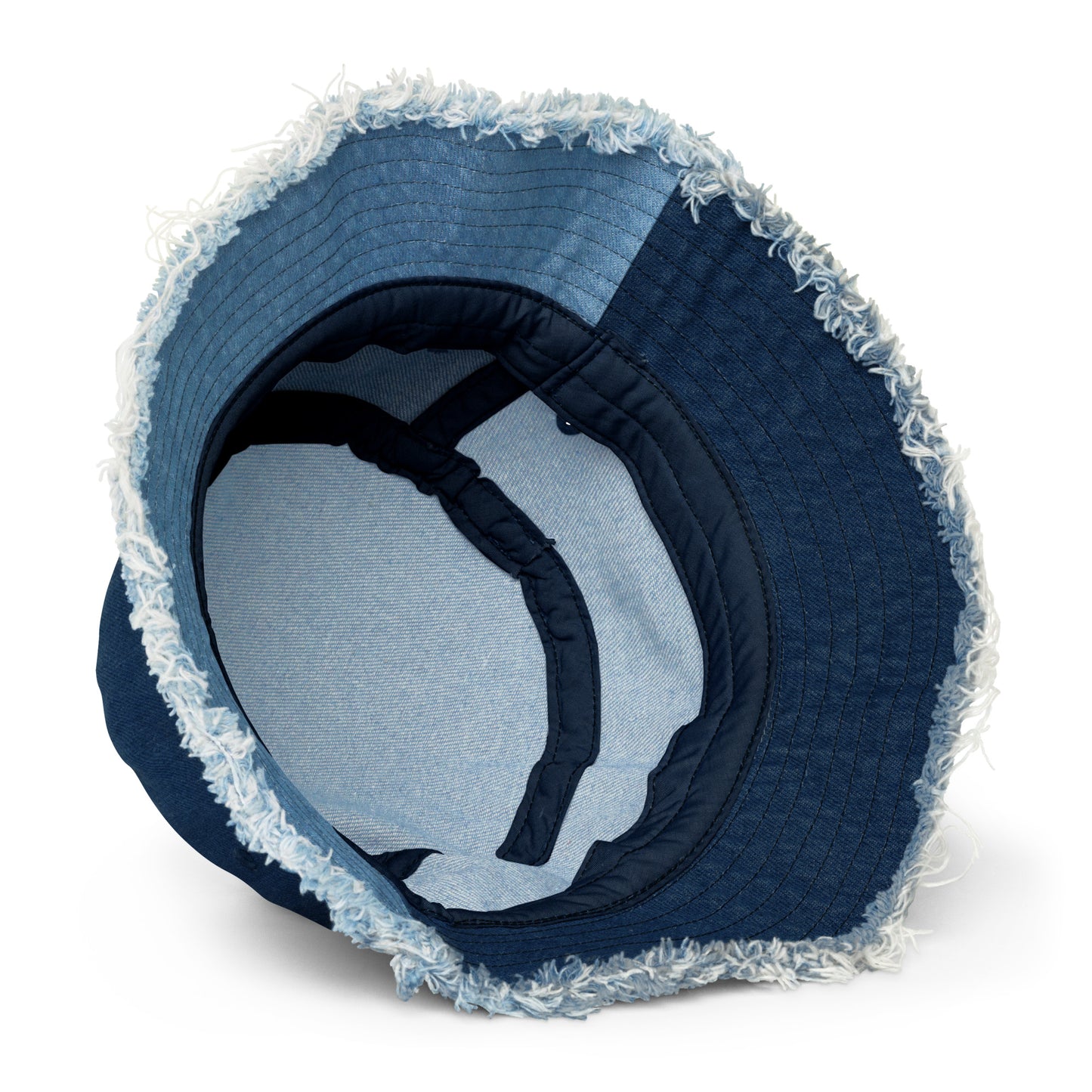HAT + BUCKET DISRESSED DENIM COLTY LOGO