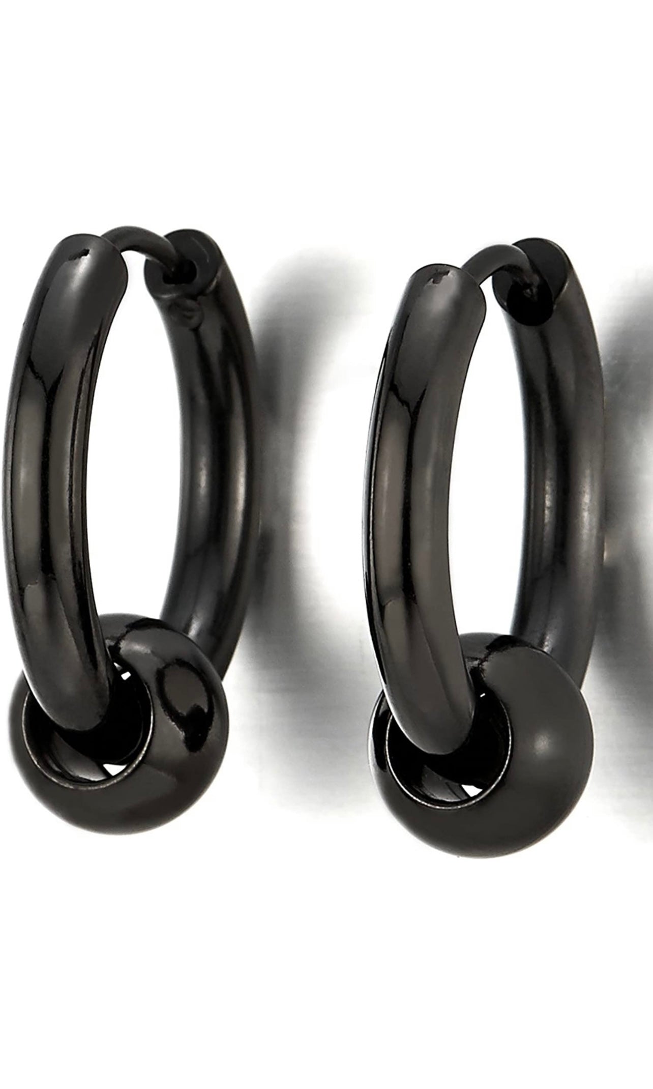 EARRINGS : STAINLESS STEEL RAZOR BLADE