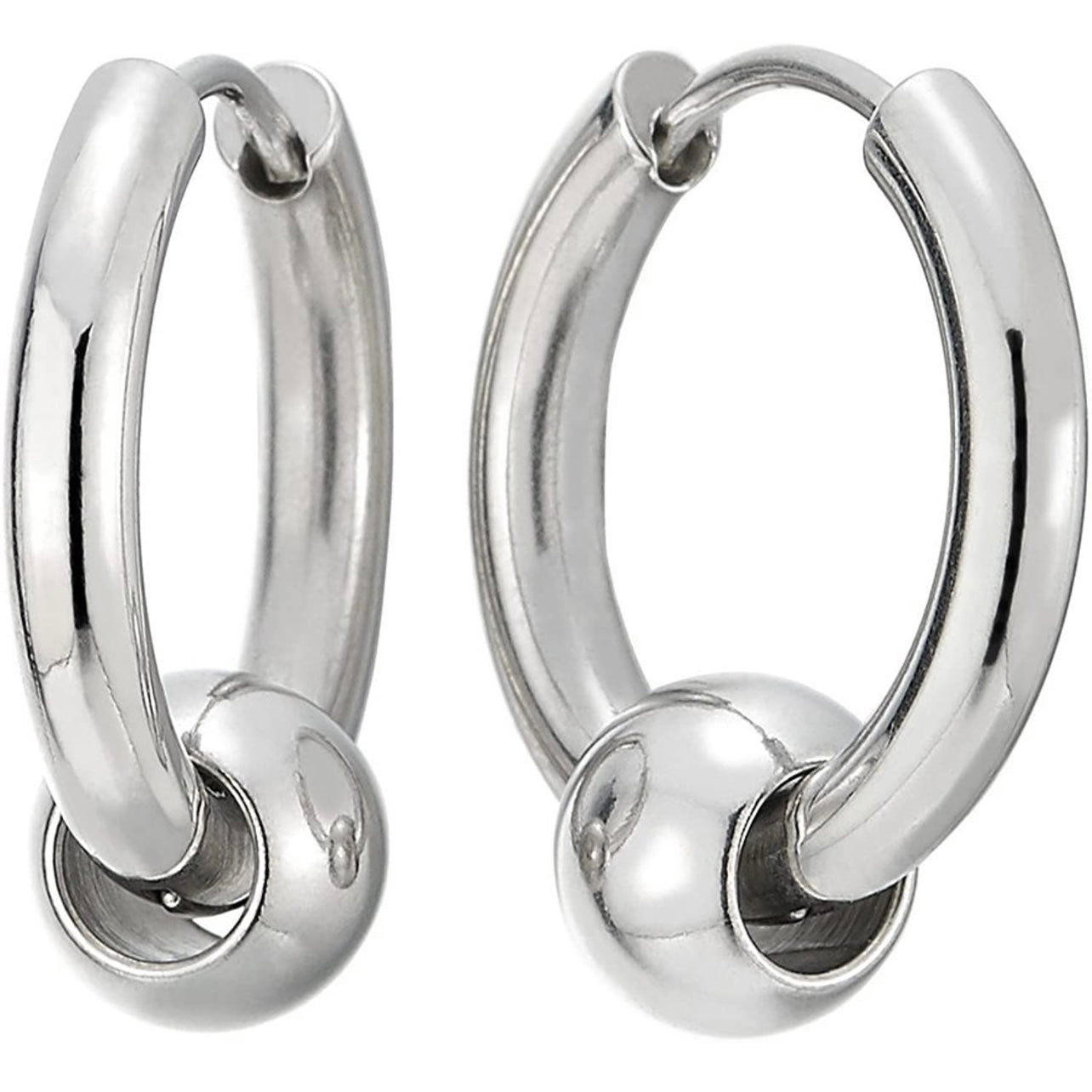 EARRINGS : STAINLESS STEEL RAZOR BLADE