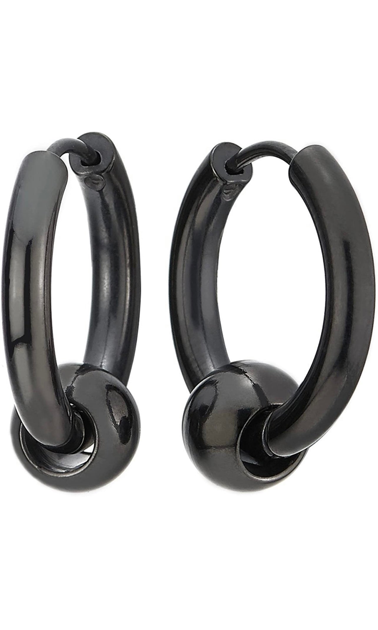 EARRINGS : STAINLESS STEEL RAZOR BLADE