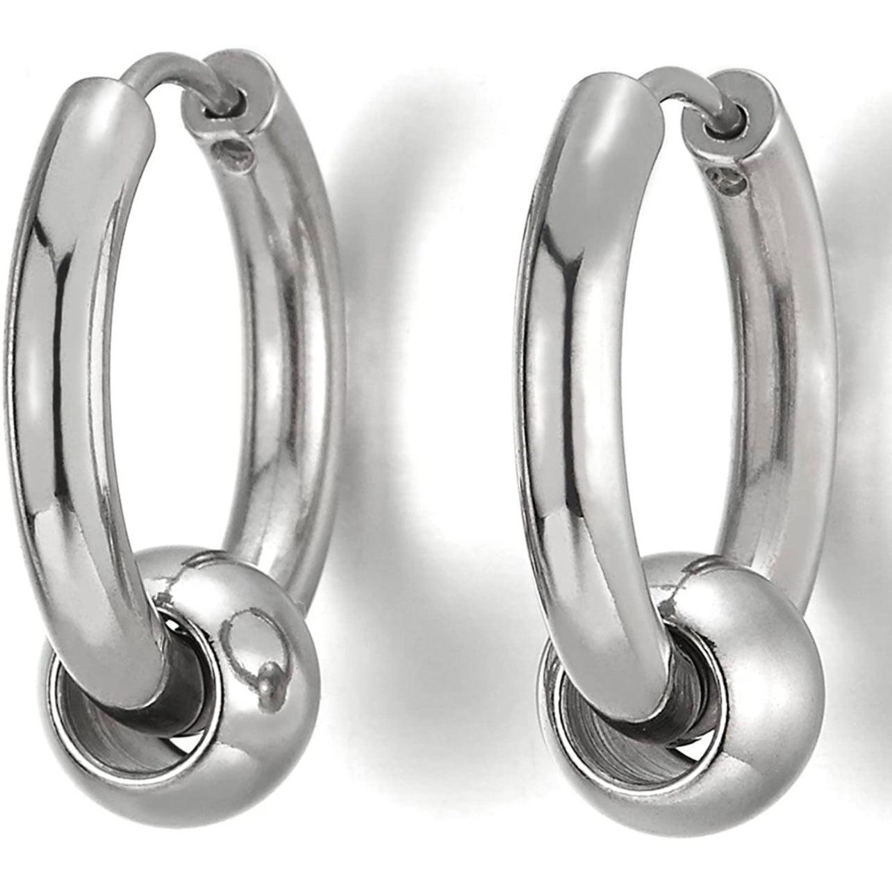 EARRINGS : STAINLESS STEEL RAZOR BLADE