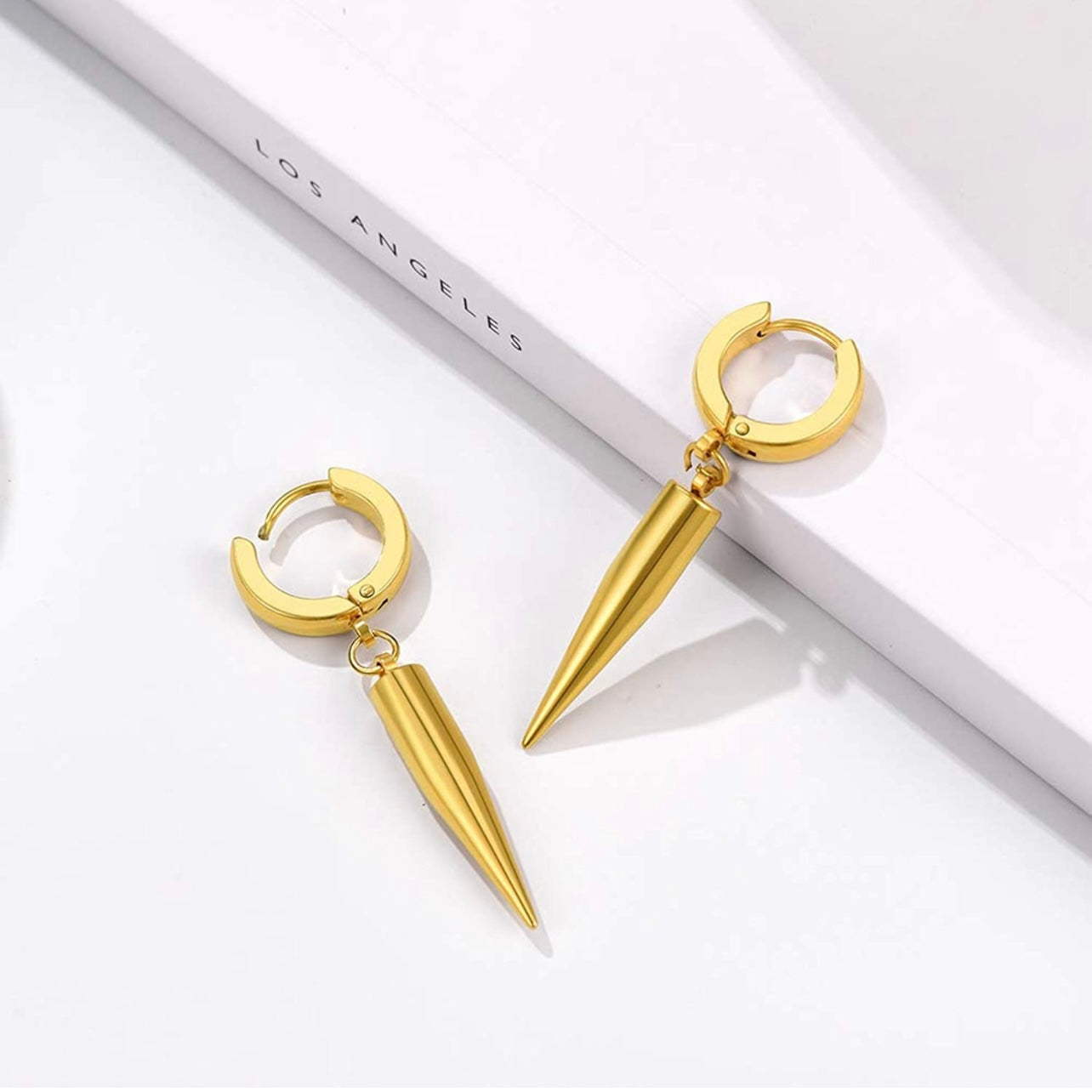 EARRINGS + STAINLESS STEEL SPIKE