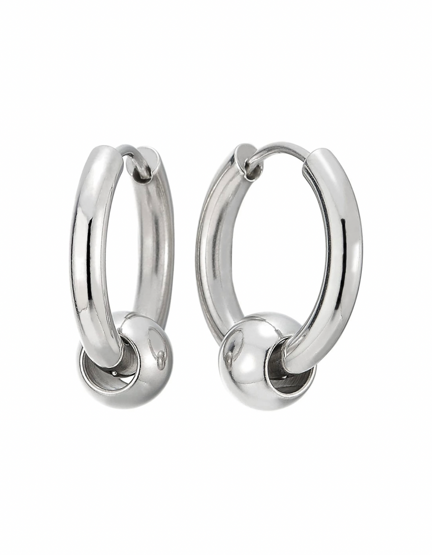 EARRINGS : STAINLESS STEEL RAZOR BLADE