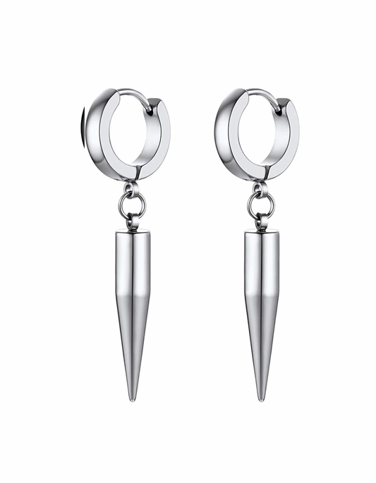 EARRINGS : STAINLESS STEEL SPIKE