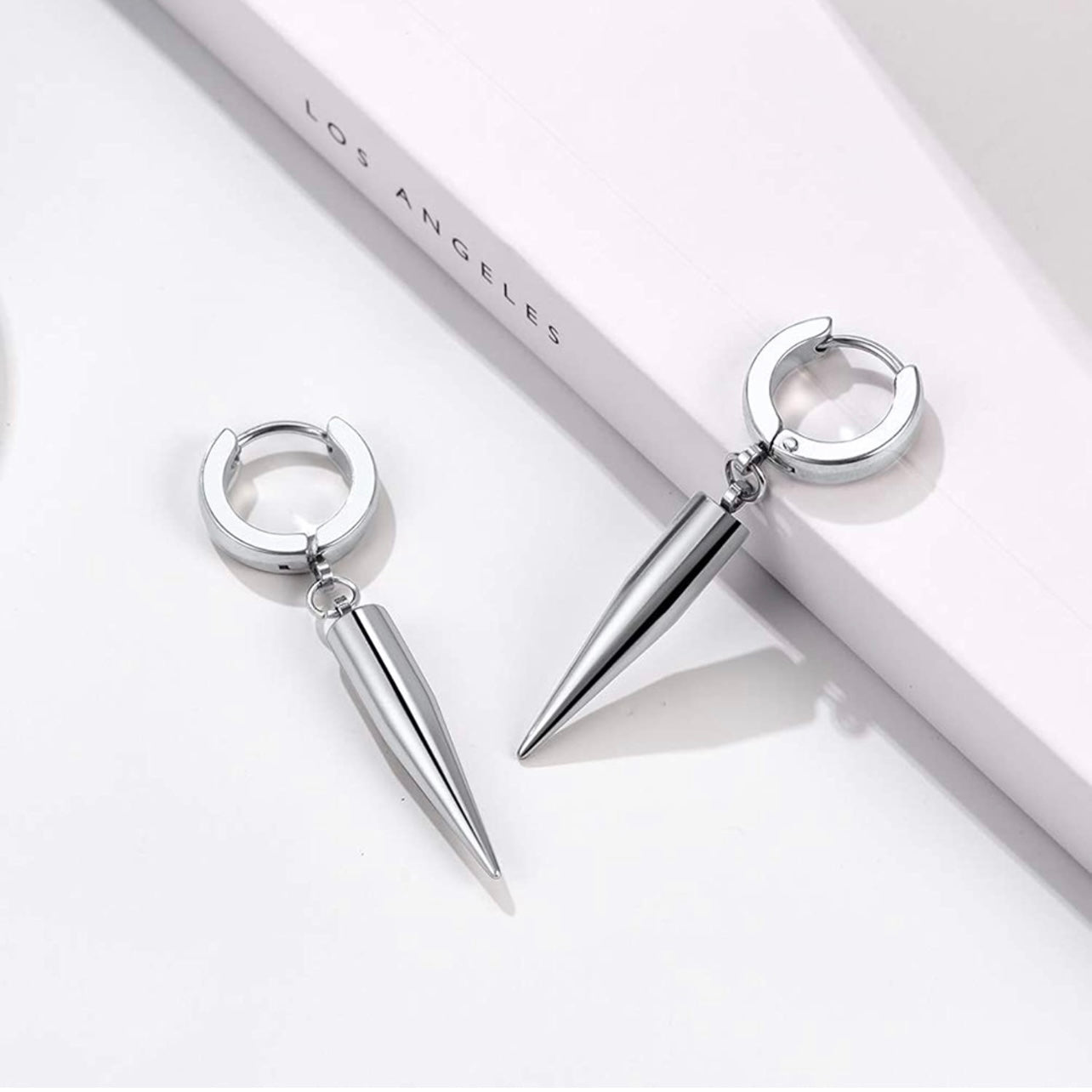EARRINGS + STAINLESS STEEL SPIKE