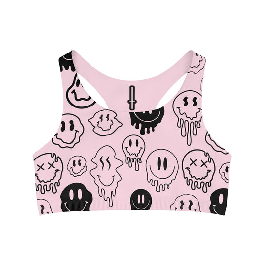 TANK + CUSTOM SMILEY PRINT PINK