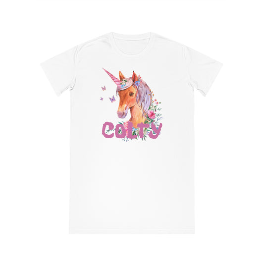 T-SHIRT DRESS + COLTY UNICORN