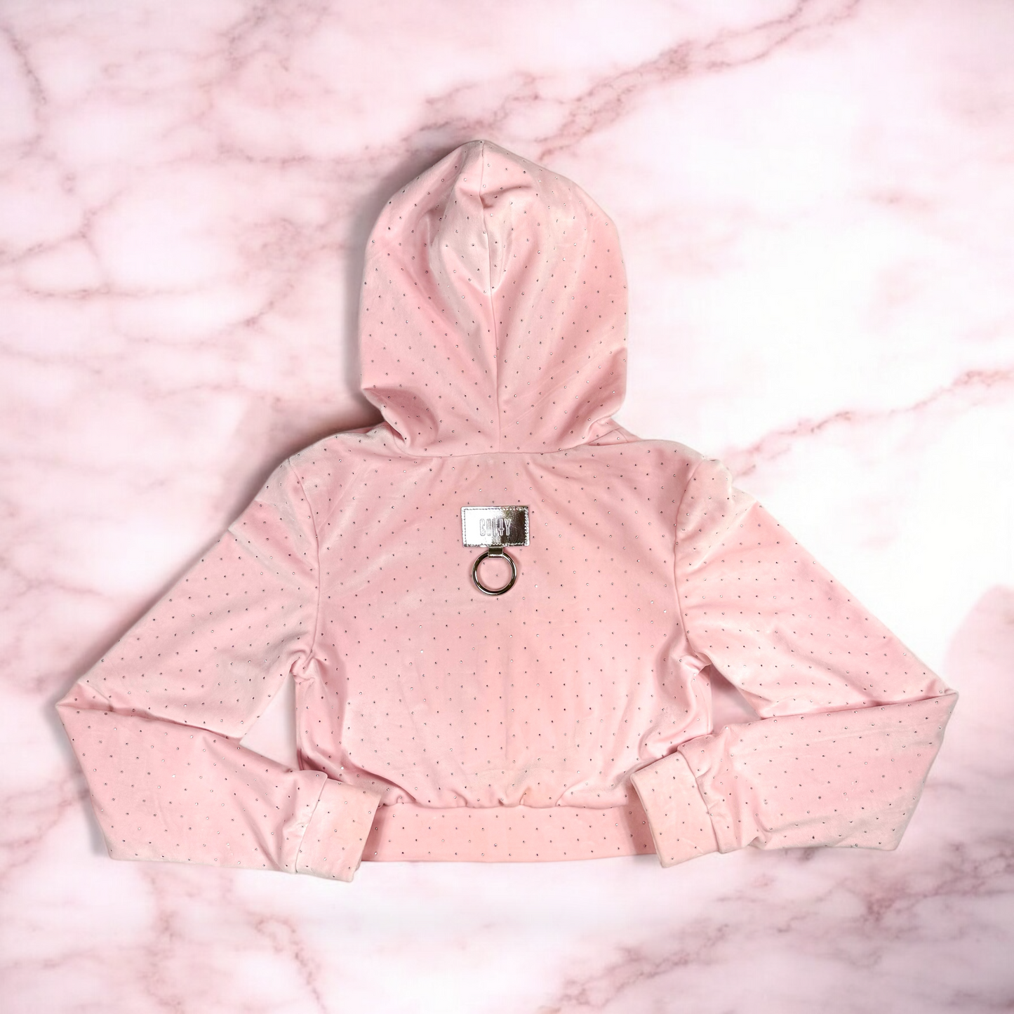 TRACK SUIT + COUTURE VELOUR BABY PINK