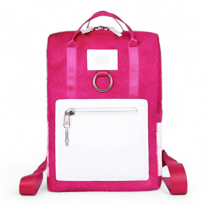 BACKPACK + HAIR-ON LEATHER FUCHSIA