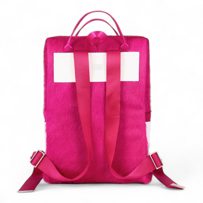 BACKPACK + HAIR-ON LEATHER FUCHSIA