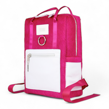 BACKPACK + HAIR-ON LEATHER FUCHSIA