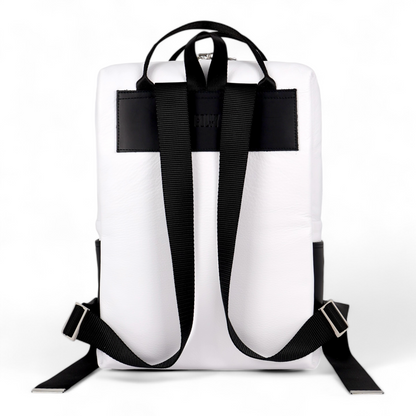 BACKPACK + BLACK & WHITE MOTO LEATHER