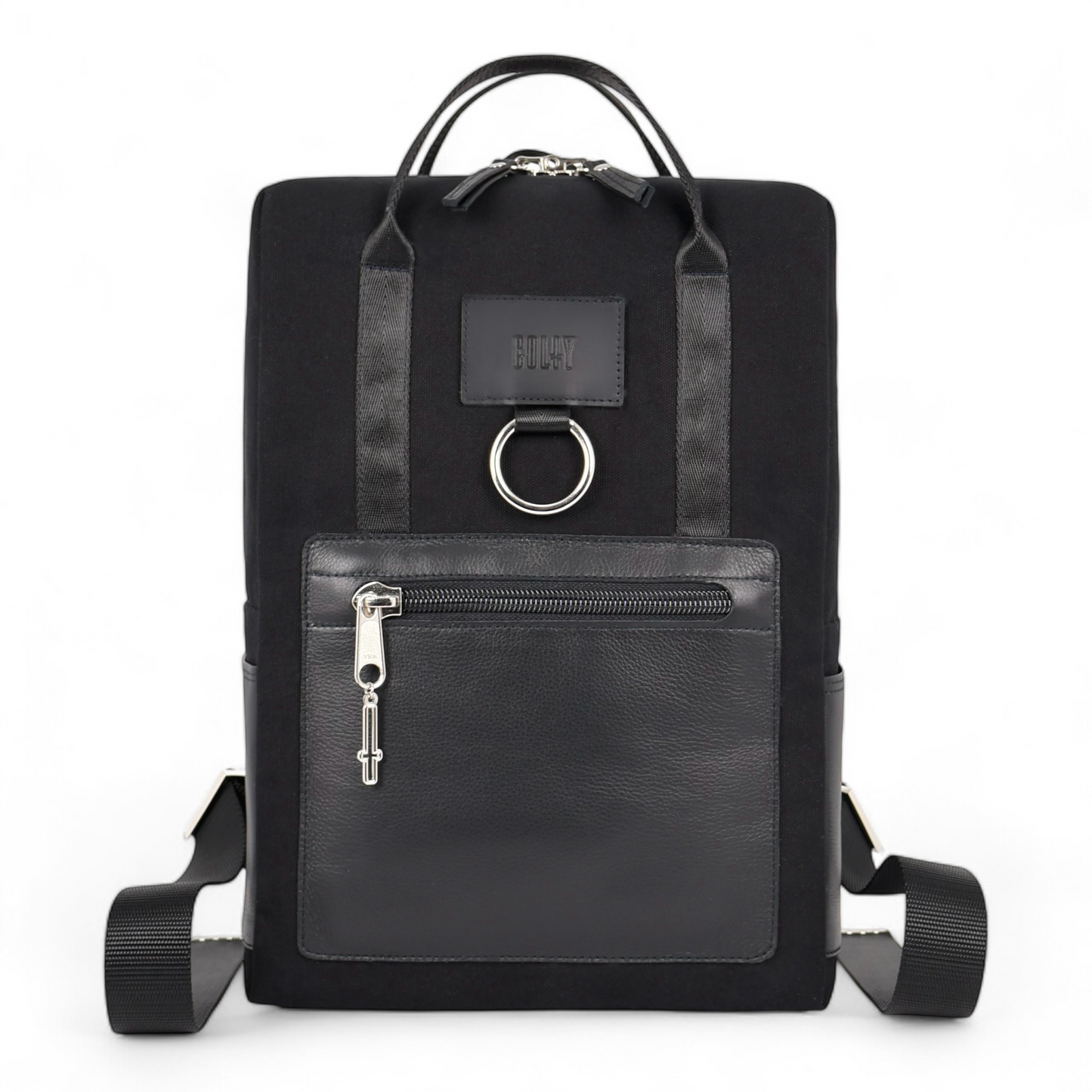 BACKPACK + BLACK CANVAS & MOTO LEATHER